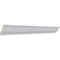 Ekena Millwork 1 1/2"H x 1 1/2"P x 2 1/8"F x 94 1/2"L Ashford Smooth Mini Crown Moulding MLD01X01X02AS - alternate 4